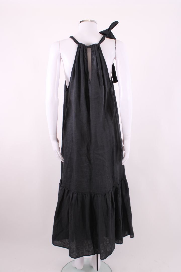 Asceno S/S The Ibiza Dress Black XS