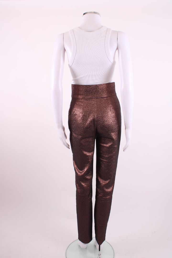 Dolce & Gabbana Lurex Metallic Trousers Purple 6
