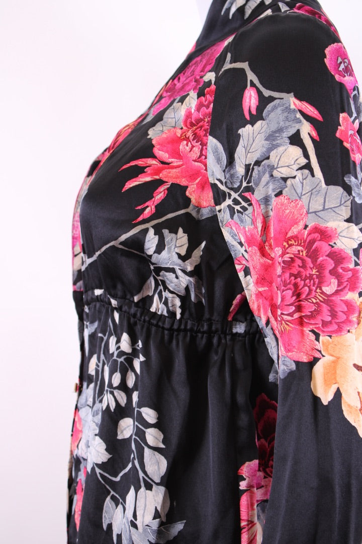 Roberto Cavalli Blouse Black Floral 10