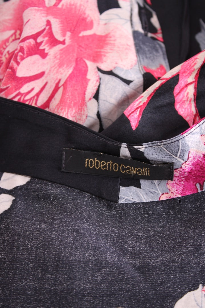 Roberto Cavalli Blouse Black Floral 10