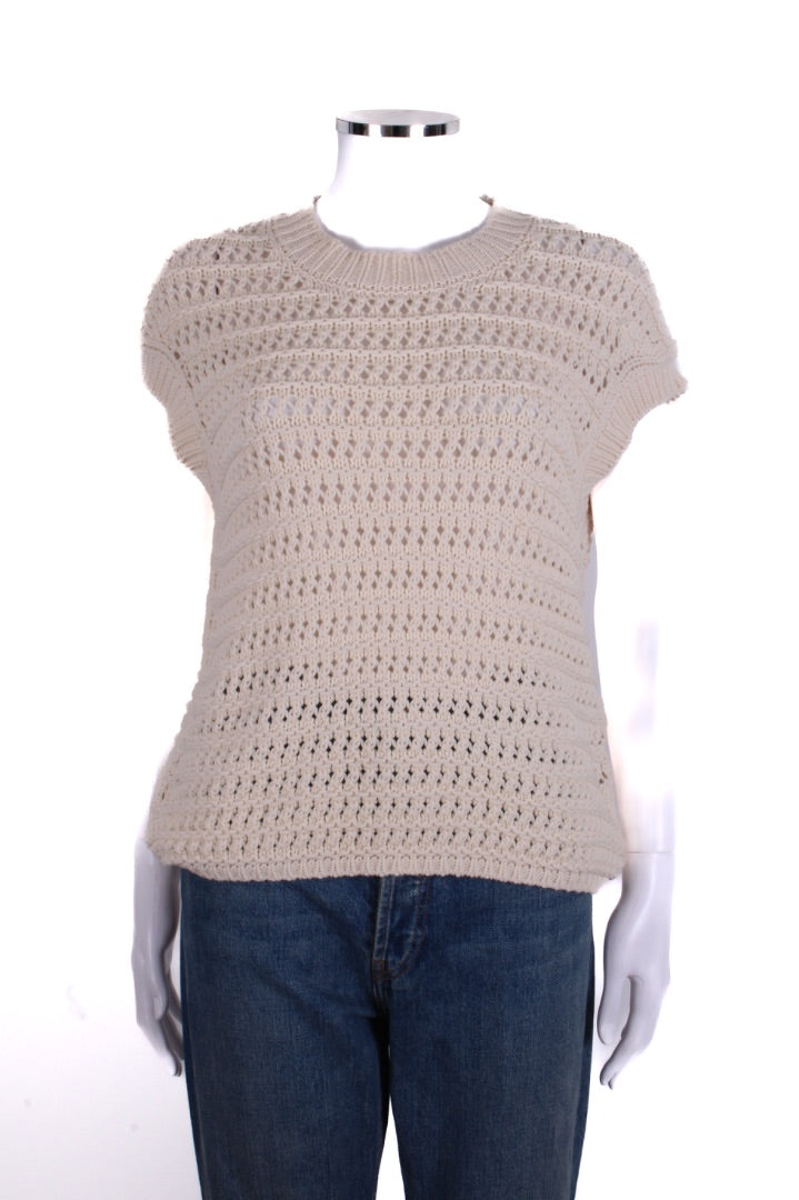 Eleventy S/S Jumper Cream L