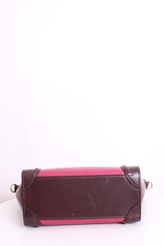 Celine Nano Luggage Tote Tri Colour