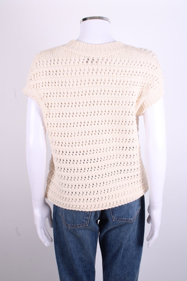 Eleventy S/S Jumper Cream L
