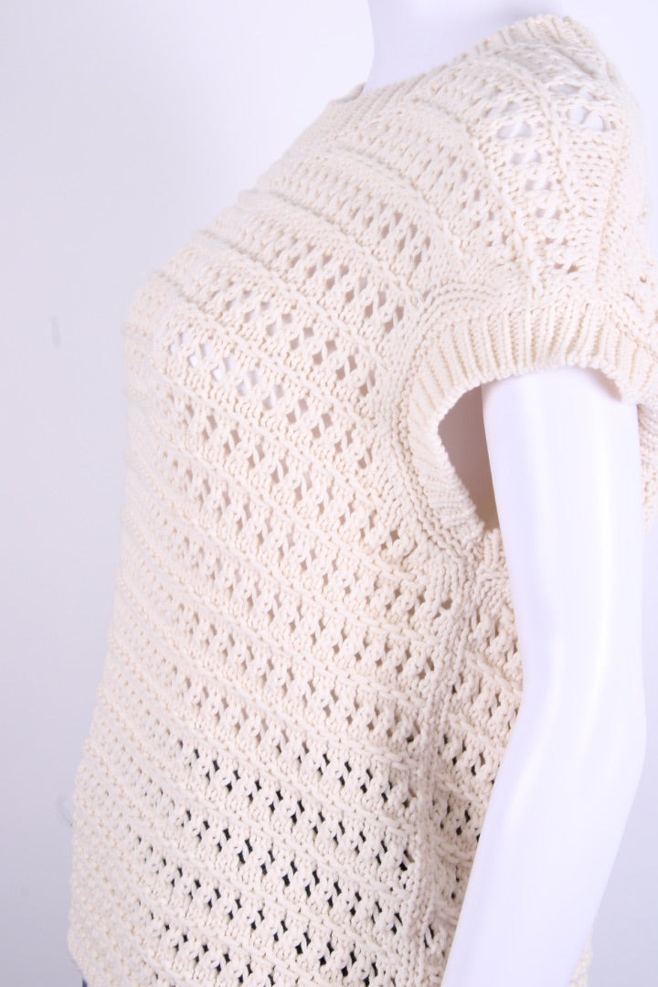 Eleventy S/S Jumper Cream L