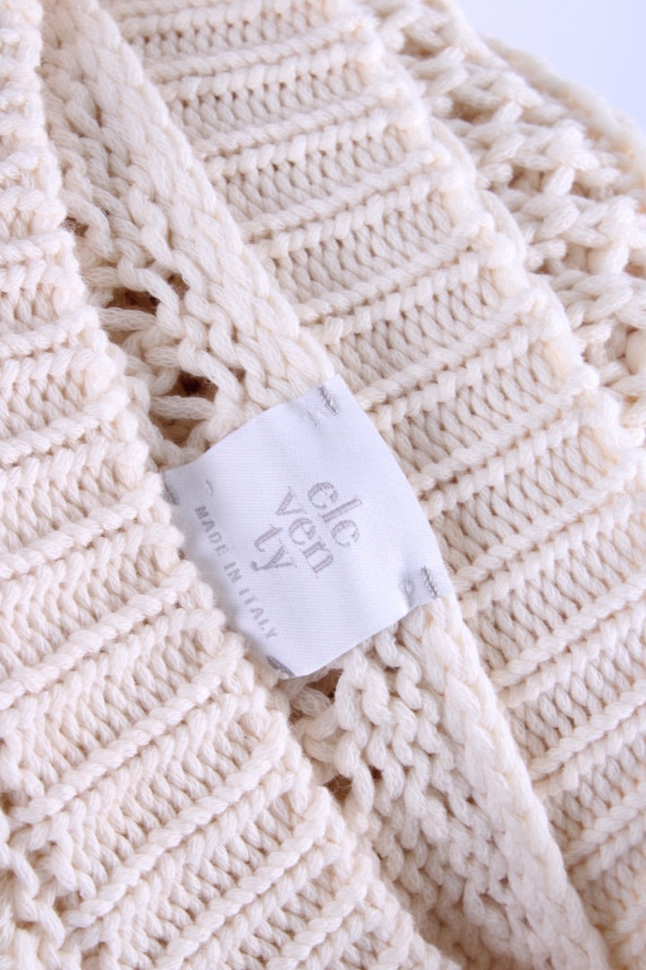 Eleventy S/S Jumper Cream L