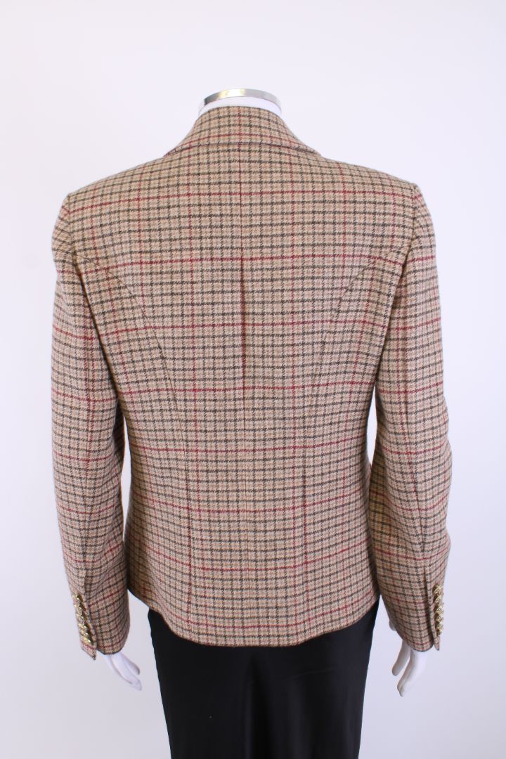 HOLLAND COOPER Knitsbridge Check Blazer Beige 10