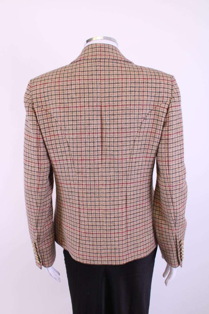 HOLLAND COOPER Knitsbridge Check Blazer Beige 10