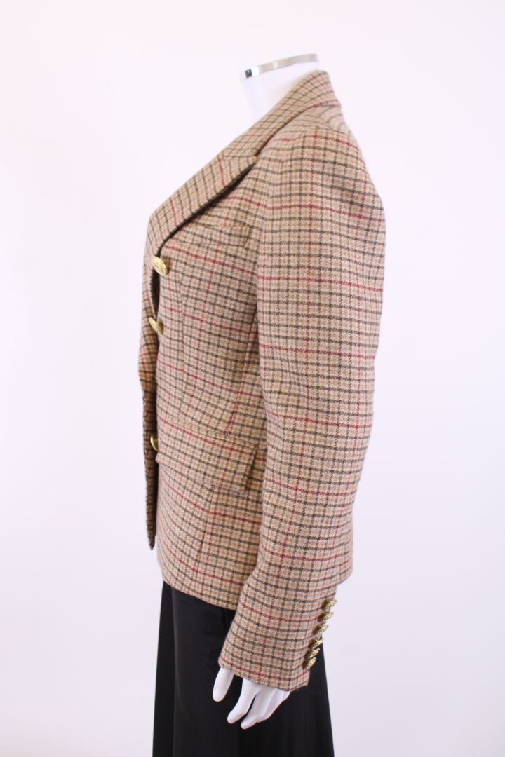 HOLLAND COOPER Knitsbridge Check Blazer Beige 10