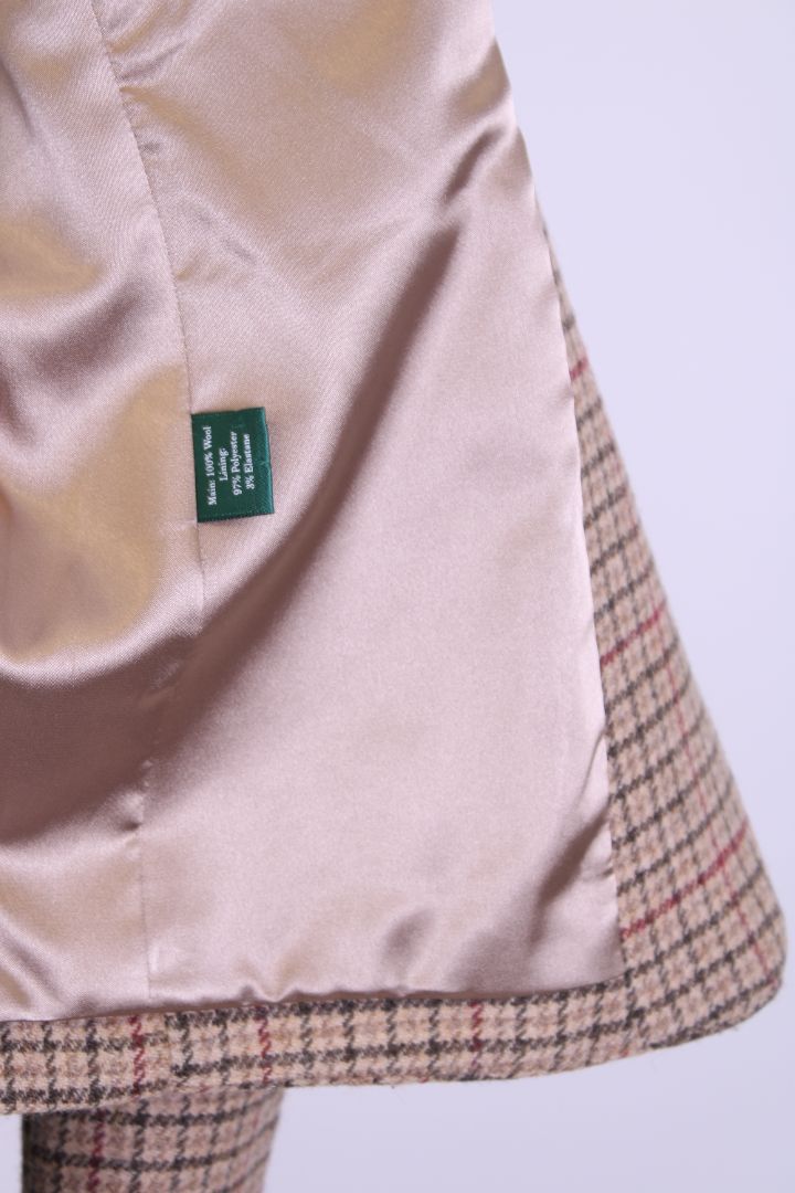 HOLLAND COOPER Knitsbridge Check Blazer Beige 10