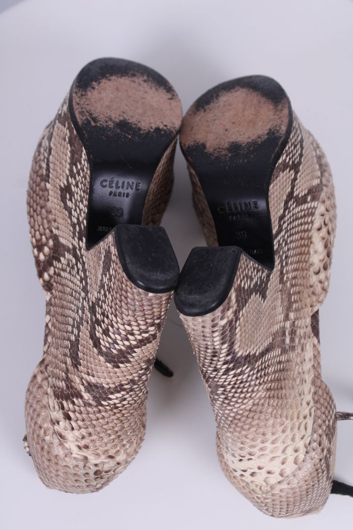 Celine Python Platform heels Snakeskin 39