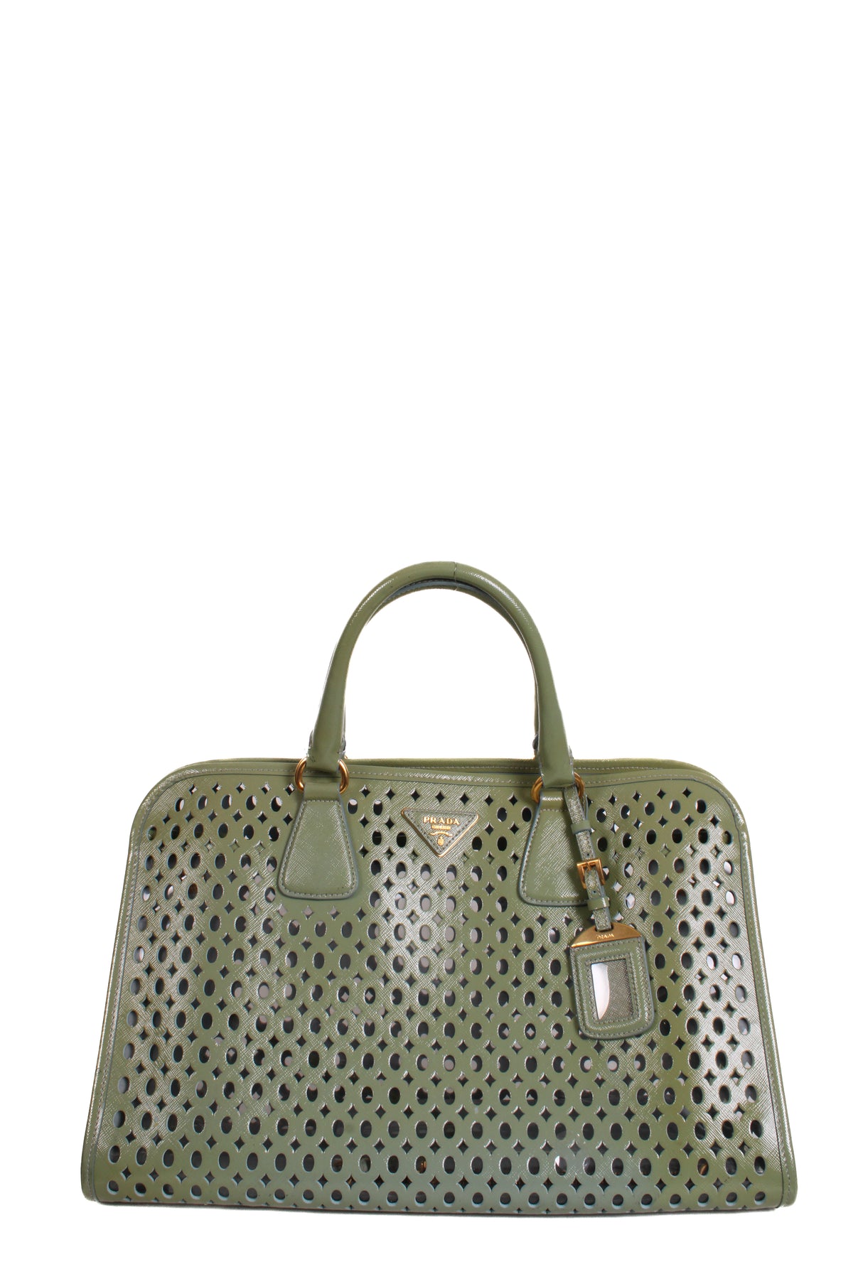 Prada City Fori Handbag Green