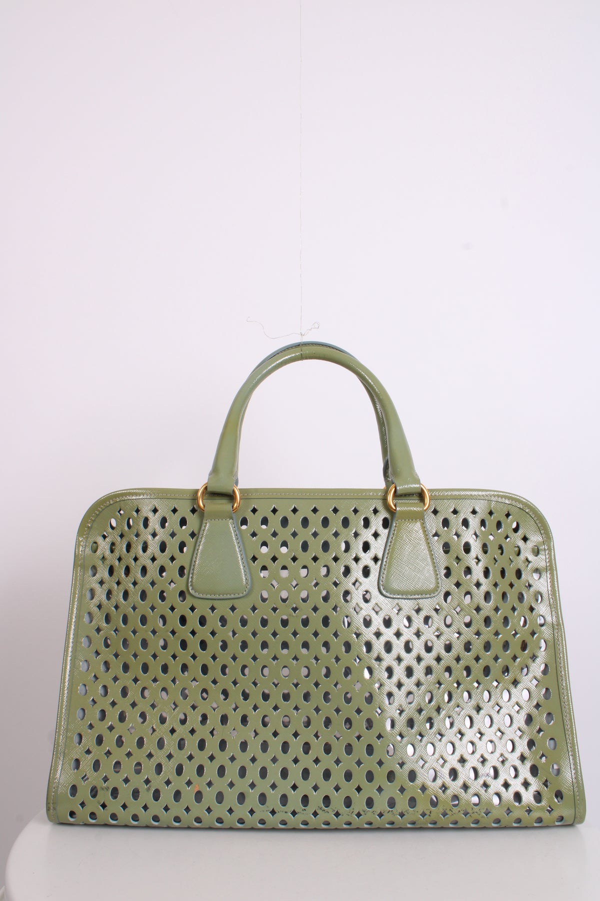 Prada City Fori Handbag Green