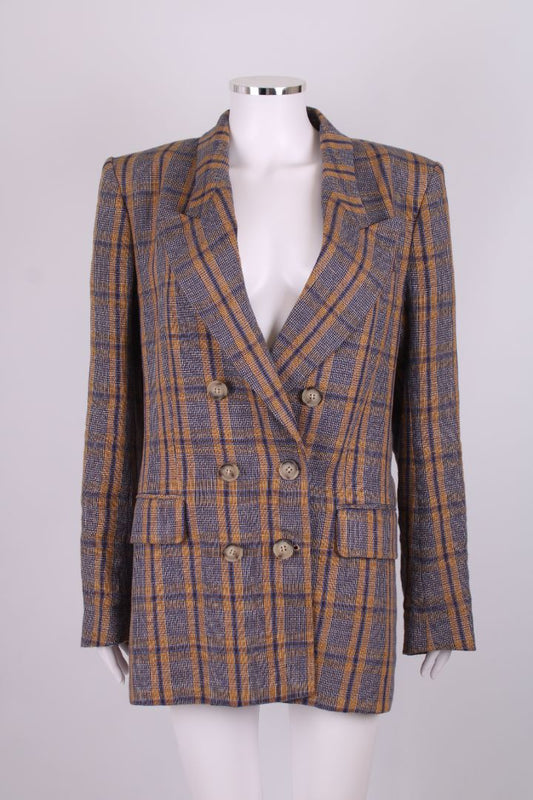 Isabel Marant Etoile Blazer Blue/ Yellow 10