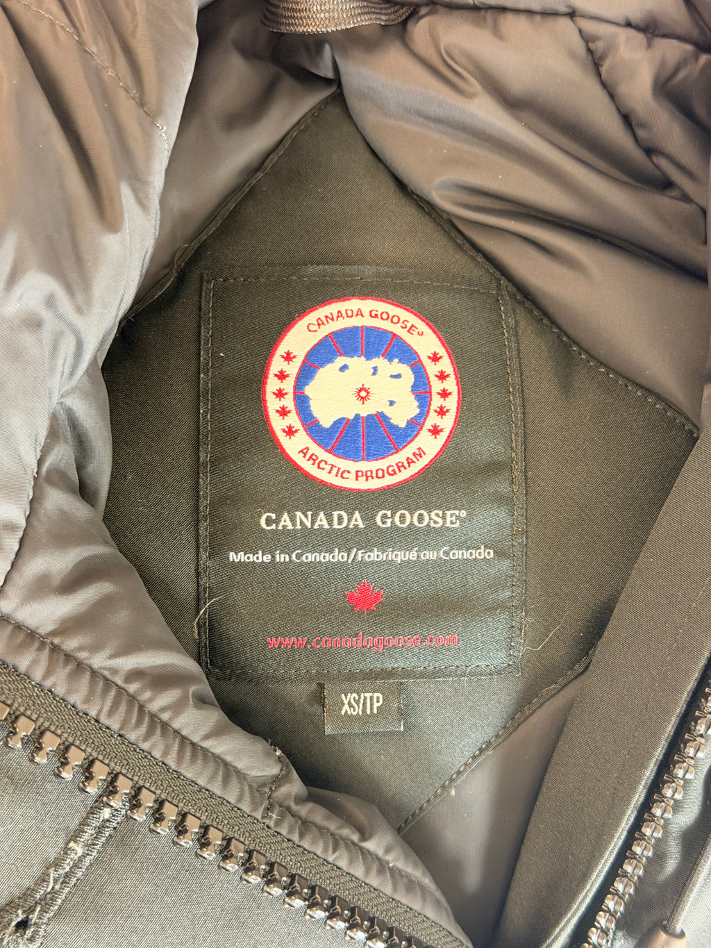 Canada Goose Fur Trim Chilliwack Bomber Jacket Black XS