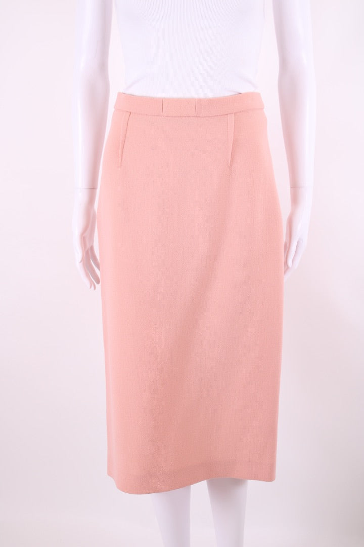Roland Mouret Pencil Skirt Peach 12