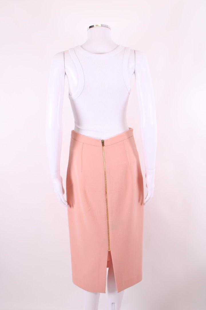 Roland Mouret Pencil Skirt Peach 12