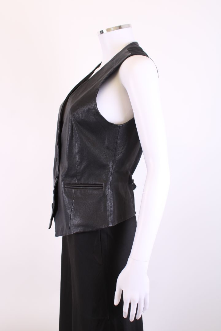 Rag & Bone Leather Waist Coat Black 12