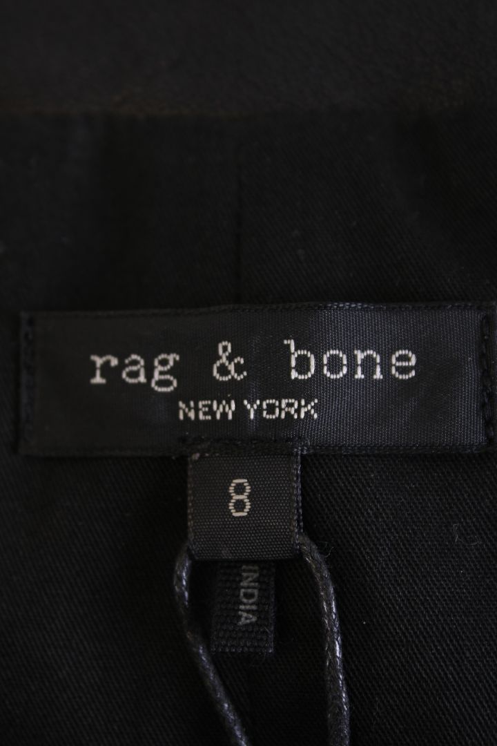 Rag & Bone Leather Waist Coat Black 12