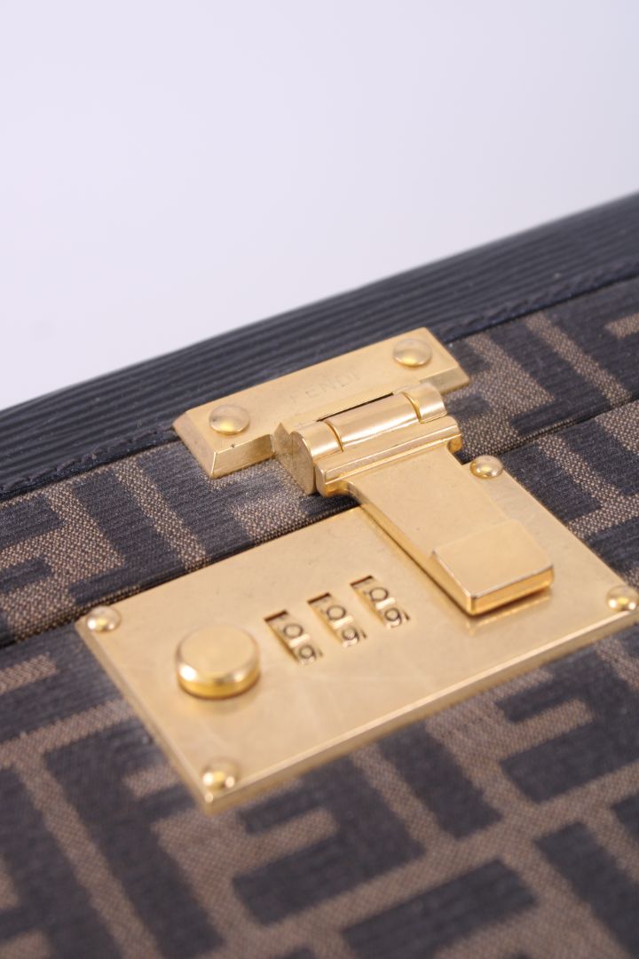 Fendi trunk brown monogram L