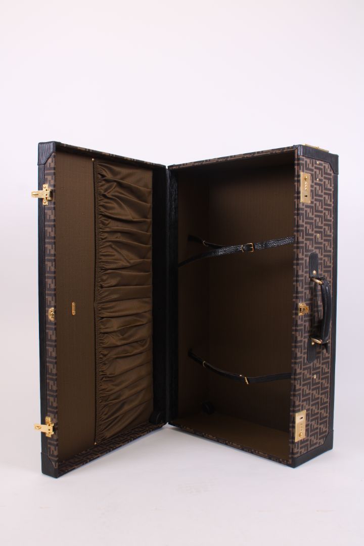 Fendi trunk brown monogram L