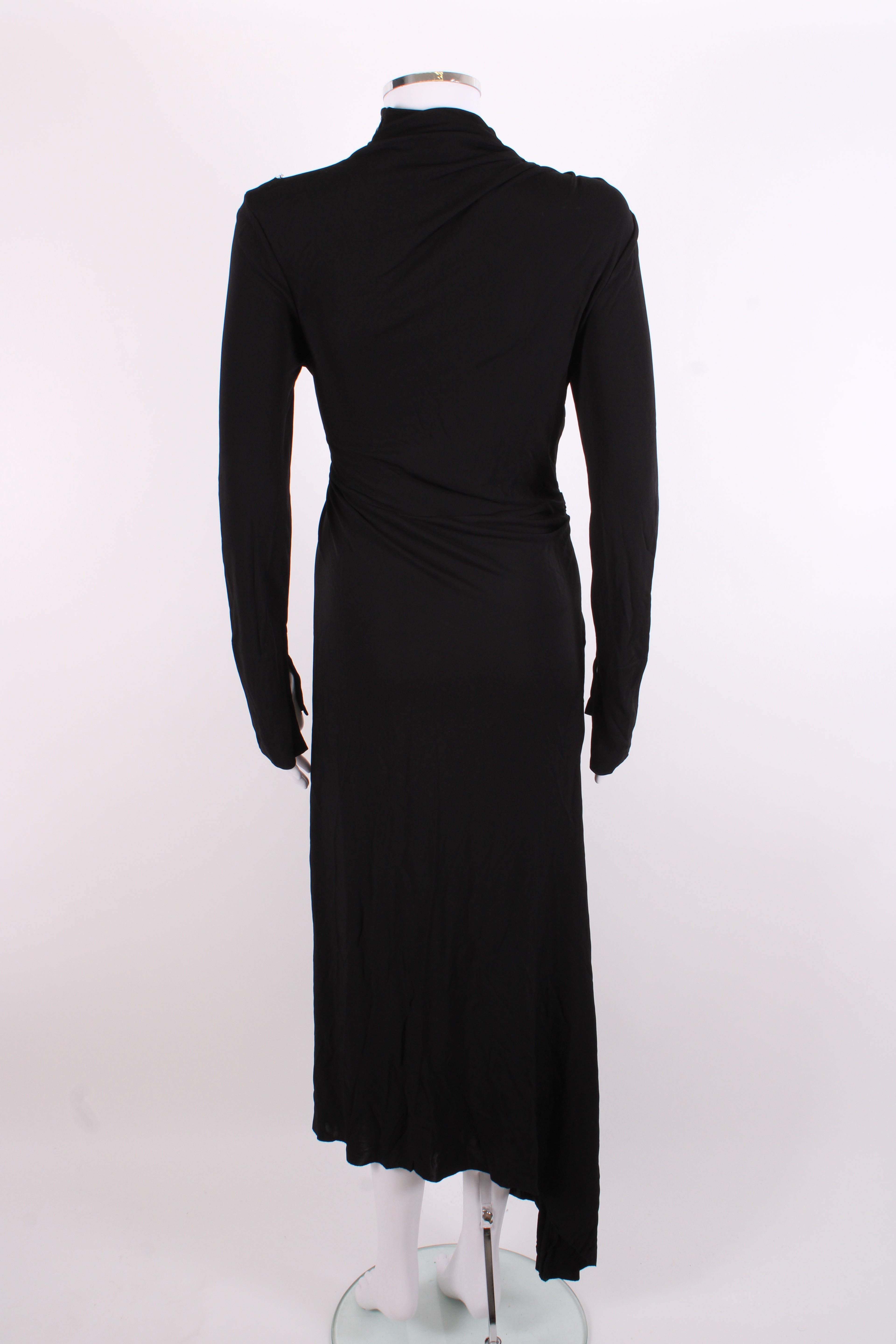 Victoria Beckham L/S Ruched Dress Black 8