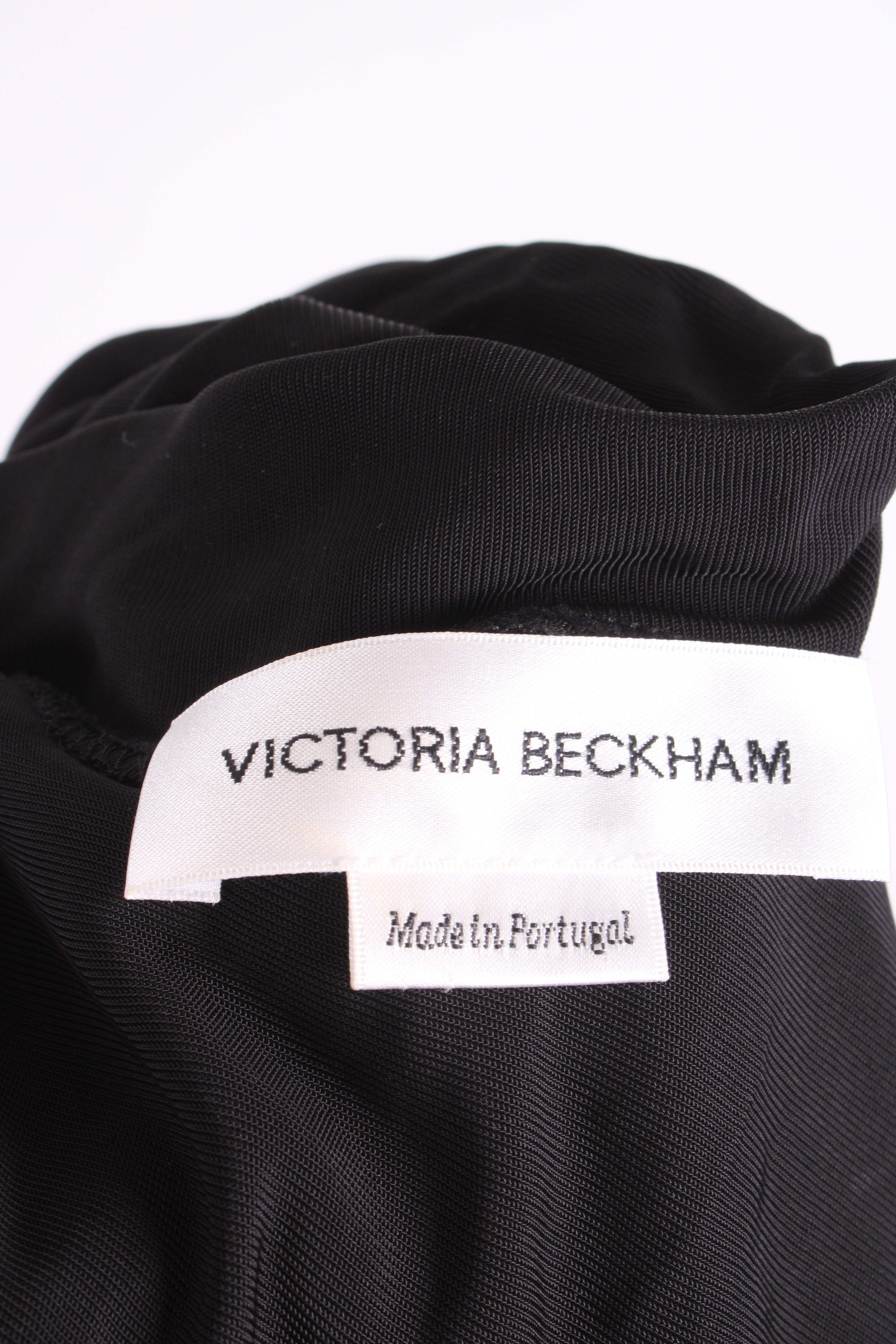 Victoria Beckham L/S Ruched Dress Black 8