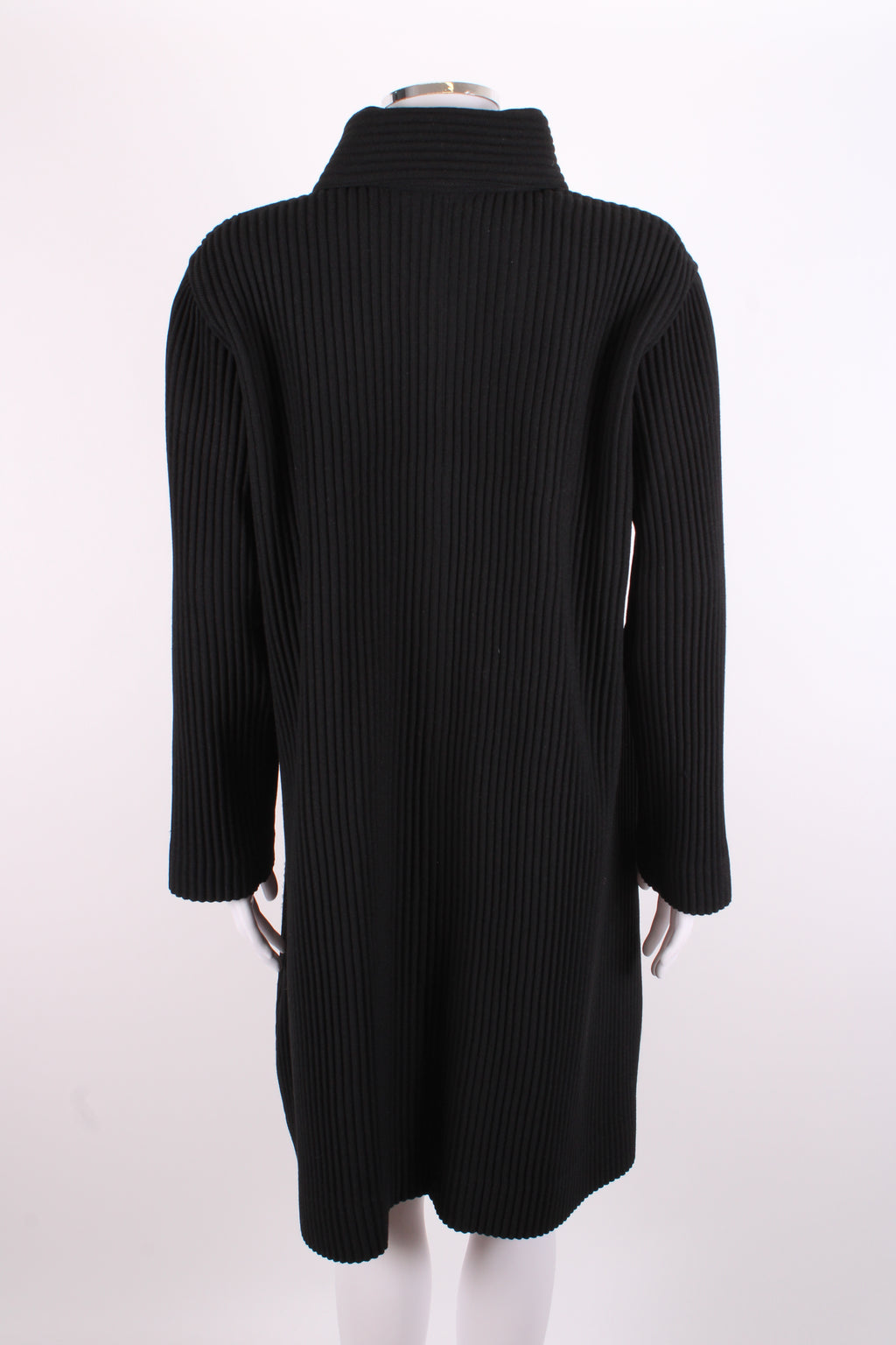 Homme Plisse Ribbed Jacket Black 1