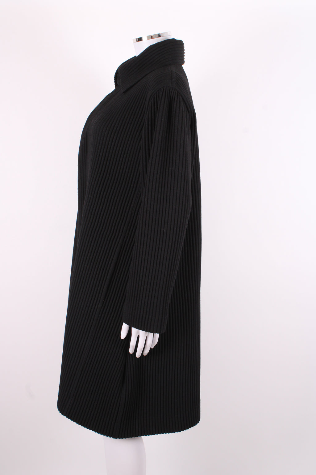 Homme Plisse Ribbed Jacket Black 1