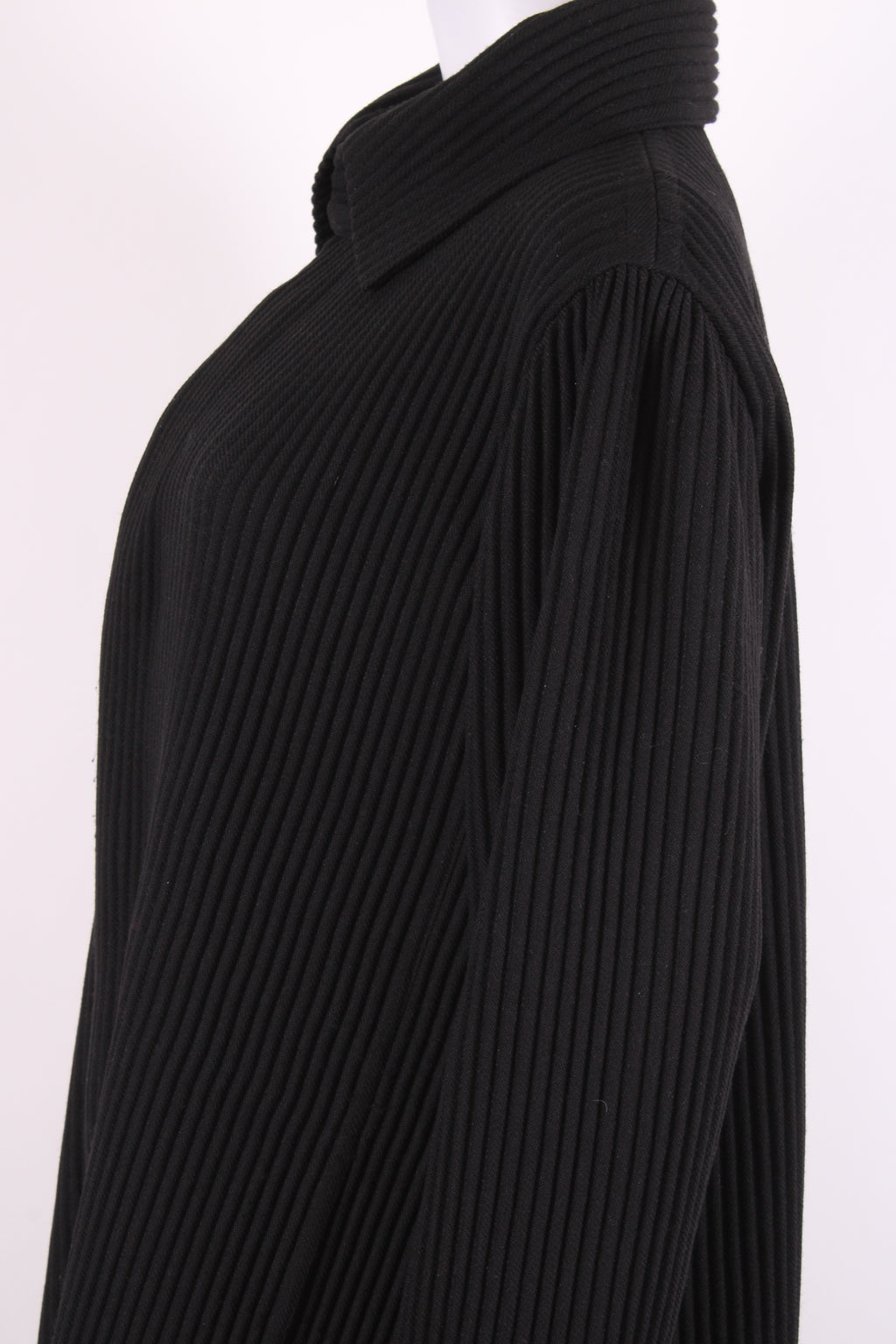Homme Plisse Ribbed Jacket Black 1