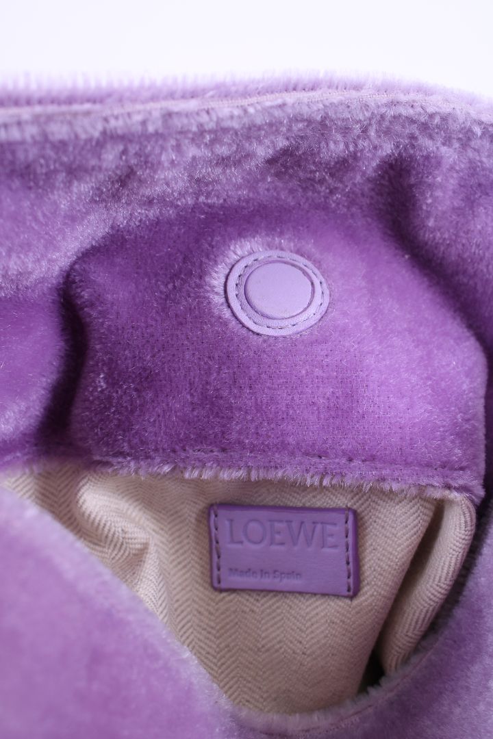 Loewe Mohair Flamenco Bag Purple OS