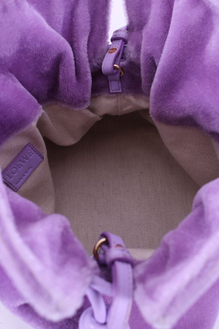 Loewe Mohair Flamenco Bag Purple OS