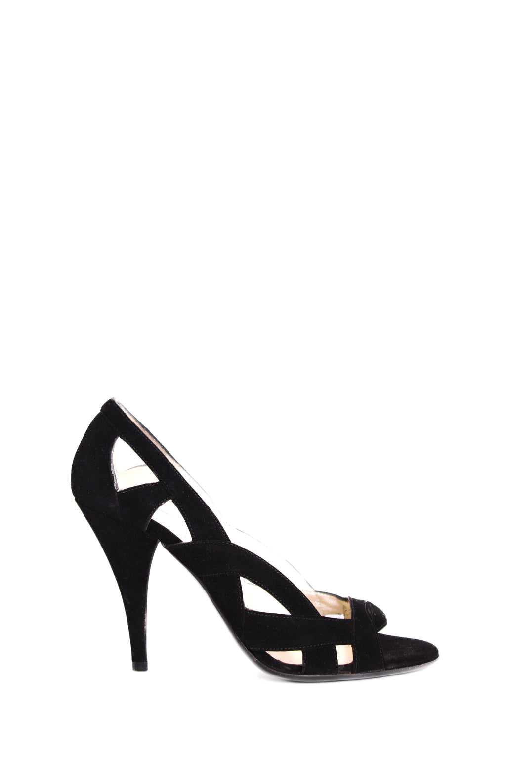 Prada suede heel black 5