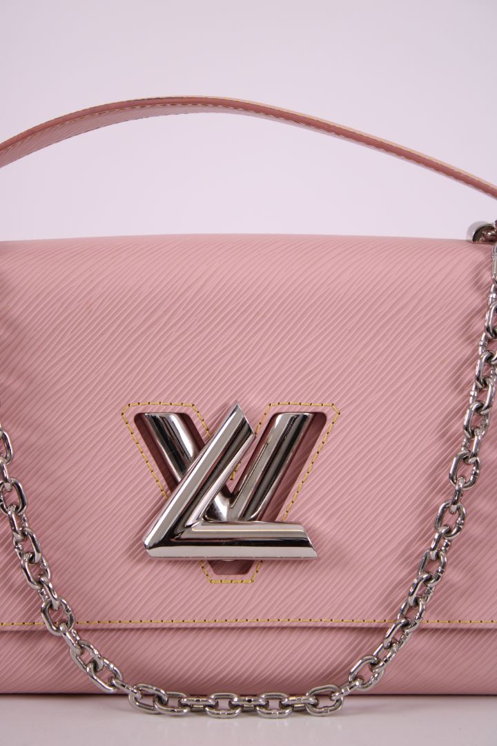 Louis Vuitton Epi Twist MM Shoulder Bag Pink