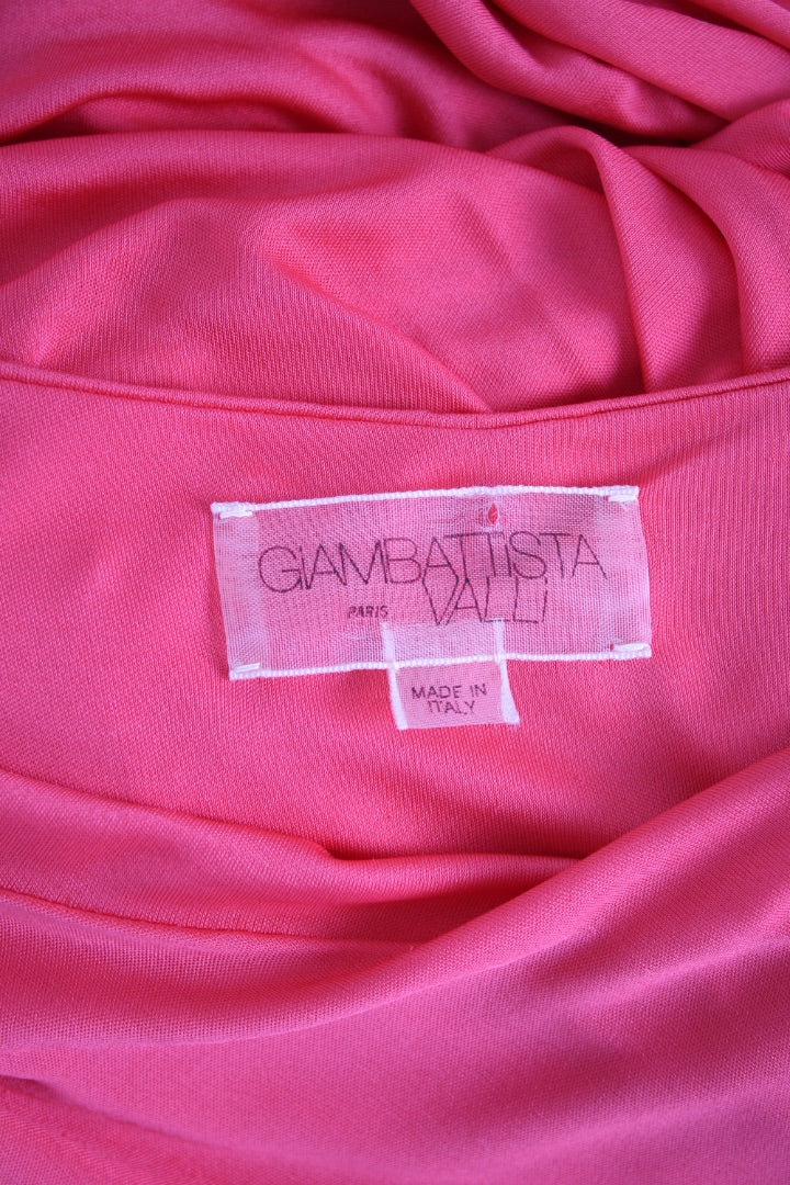 Giambattista Valli S/S Draped Dress Coral M