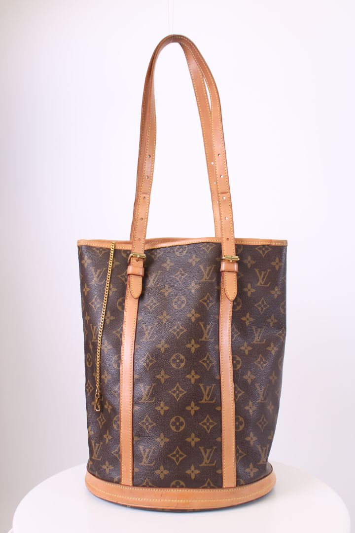 Louis Vuitton Tote Bag bucket GM Handbag Brown Monogram