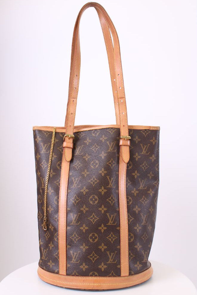 Louis Vuitton Tote Bag bucket GM Handbag Brown Monogram