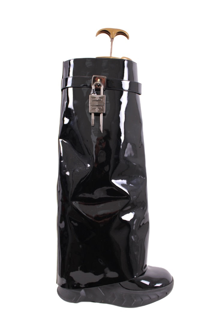 Givenchy boots kneehigh rubber Black 37