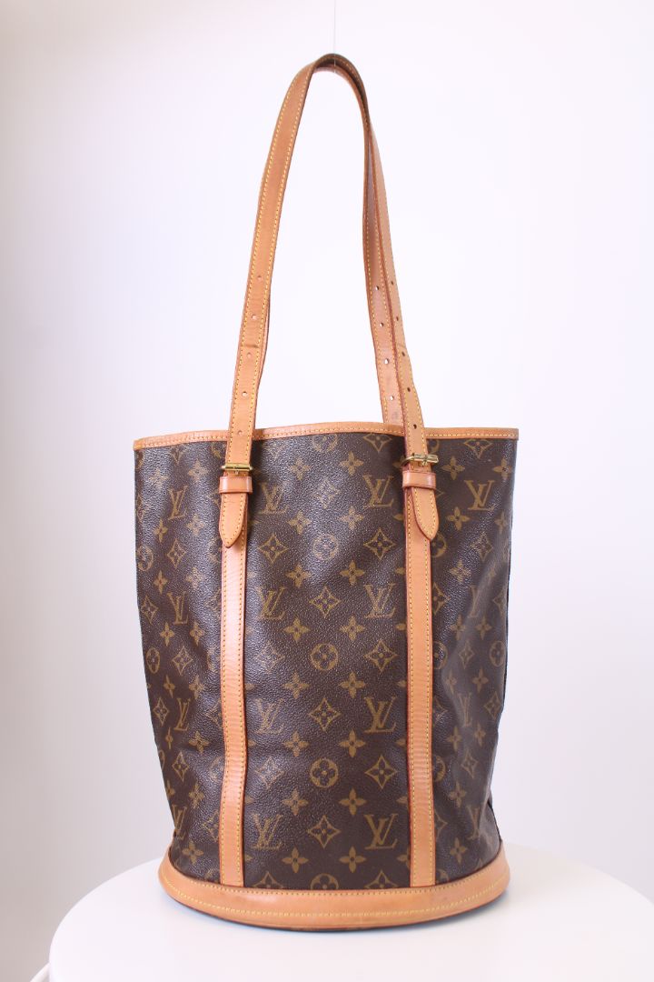Louis Vuitton Tote Bag bucket GM Handbag Brown Monogram