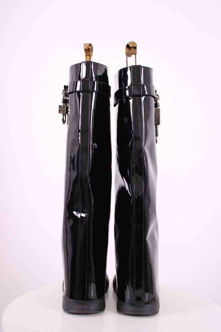 Givenchy boots kneehigh rubber Black 37