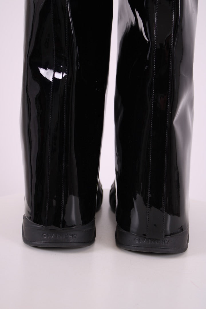 Givenchy boots kneehigh rubber Black 37