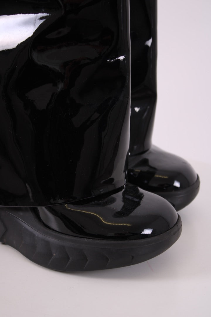 Givenchy boots kneehigh rubber Black 37