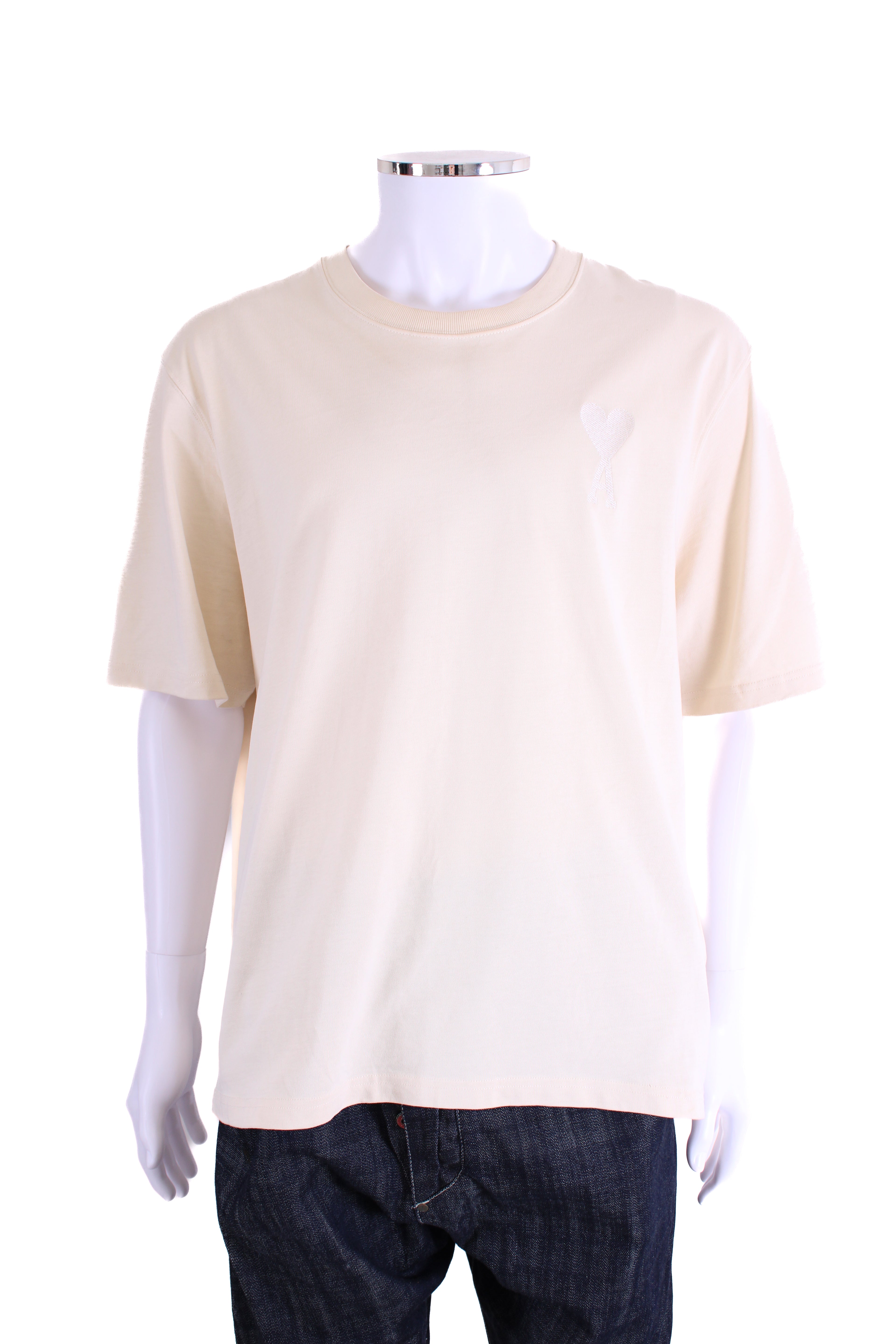 Ami T-shirt Cream XL