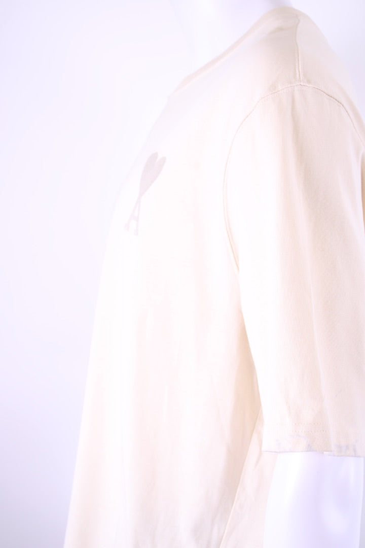 Ami T-shirt Cream XL