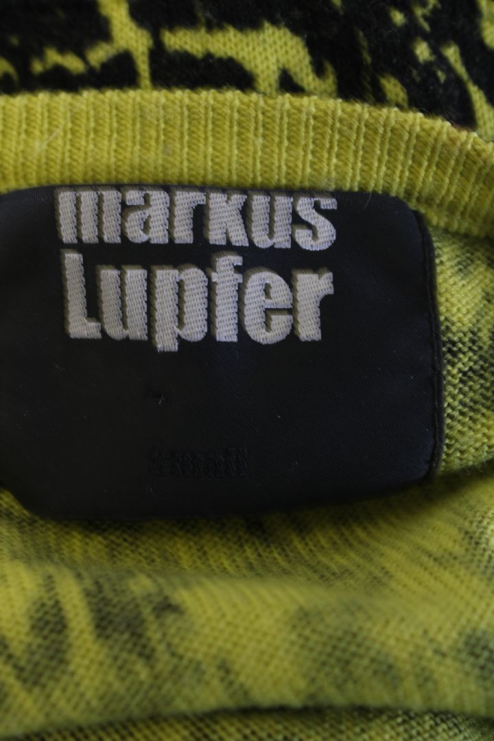 Markus Lupfer Knit button and sequin Jumper yellow/black/blue S