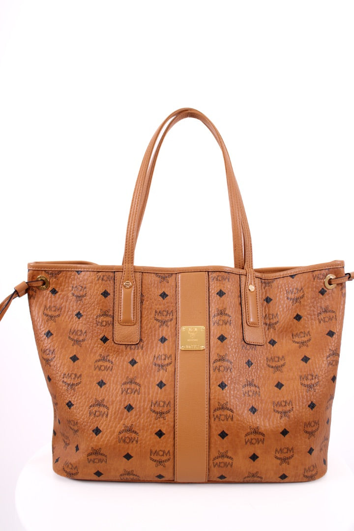 Tan Liz reversible shopper