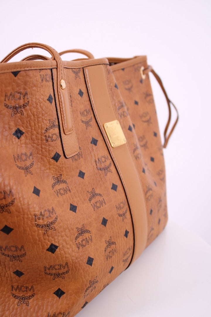 Tan Liz reversible shopper