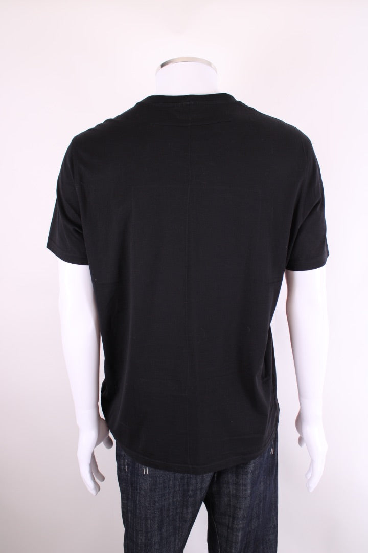 Givenchy Square Silk Layered T-shirt Black/ Red XL