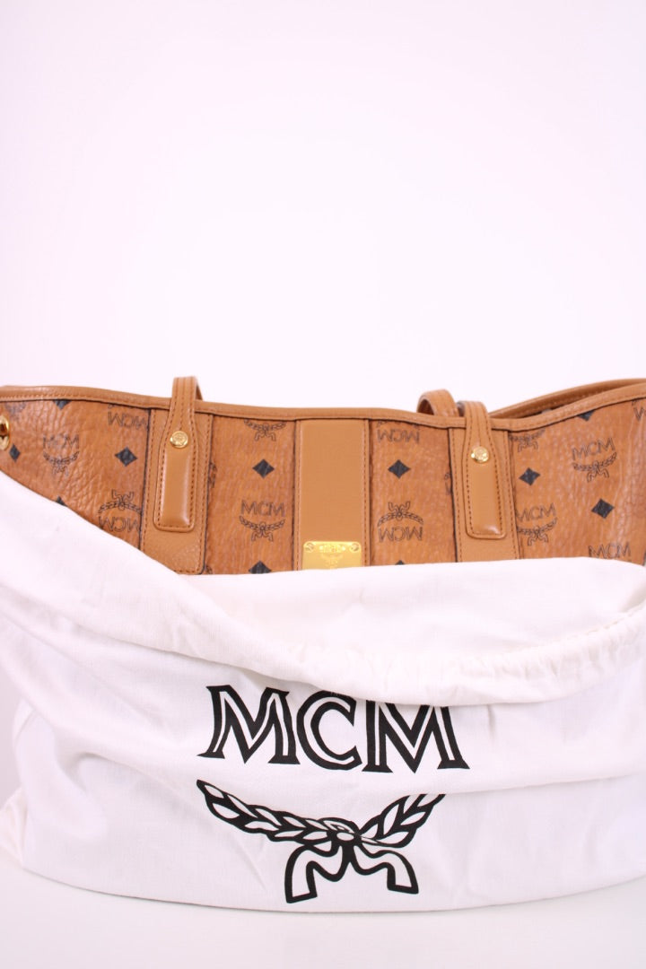 Tan Liz reversible shopper