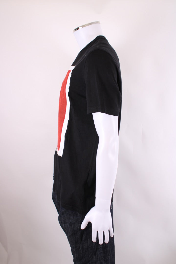 Givenchy Square Silk Layered T-shirt Black/ Red XL
