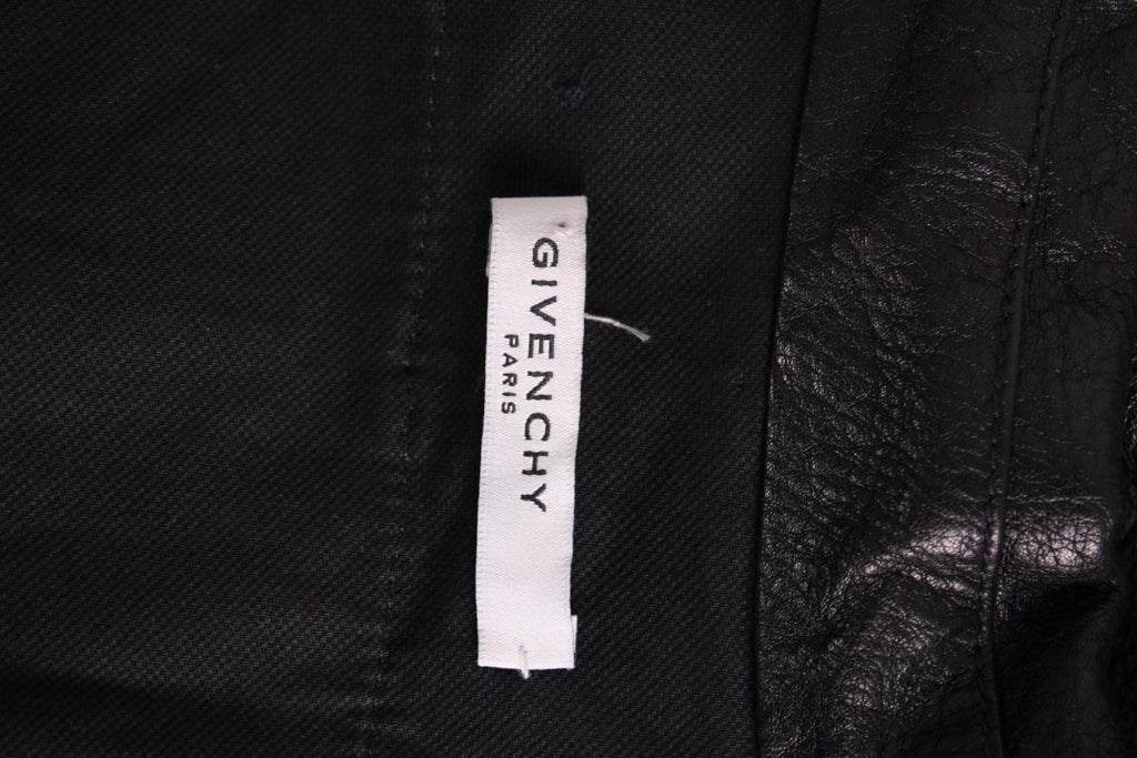 Givenchy Leather/ Cotton Shirt Black 43